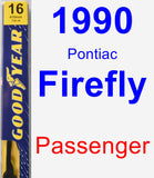 Passenger Wiper Blade for 1990 Pontiac Firefly - Premium