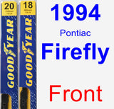 Front Wiper Blade Pack for 1994 Pontiac Firefly - Premium