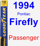 Passenger Wiper Blade for 1994 Pontiac Firefly - Premium