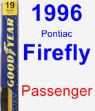 Passenger Wiper Blade for 1996 Pontiac Firefly - Premium