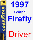 Driver Wiper Blade for 1997 Pontiac Firefly - Premium