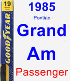 Passenger Wiper Blade for 1985 Pontiac Grand Am - Premium