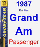 Passenger Wiper Blade for 1987 Pontiac Grand Am - Premium