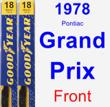 Front Wiper Blade Pack for 1978 Pontiac Grand Prix - Premium