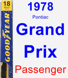 Passenger Wiper Blade for 1978 Pontiac Grand Prix - Premium