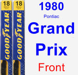 Front Wiper Blade Pack for 1980 Pontiac Grand Prix - Premium