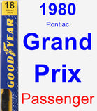 Passenger Wiper Blade for 1980 Pontiac Grand Prix - Premium