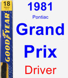 Driver Wiper Blade for 1981 Pontiac Grand Prix - Premium