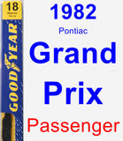 Passenger Wiper Blade for 1982 Pontiac Grand Prix - Premium