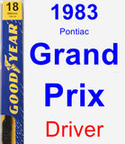 Driver Wiper Blade for 1983 Pontiac Grand Prix - Premium