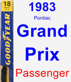 Passenger Wiper Blade for 1983 Pontiac Grand Prix - Premium