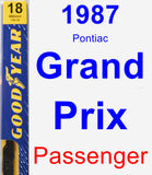 Passenger Wiper Blade for 1987 Pontiac Grand Prix - Premium