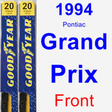 Front Wiper Blade Pack for 1994 Pontiac Grand Prix - Premium