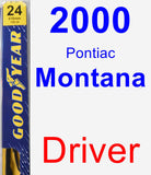 Driver Wiper Blade for 2000 Pontiac Montana - Premium