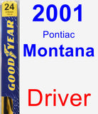 Driver Wiper Blade for 2001 Pontiac Montana - Premium