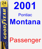 Passenger Wiper Blade for 2001 Pontiac Montana - Premium