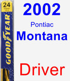 Driver Wiper Blade for 2002 Pontiac Montana - Premium