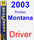 Driver Wiper Blade for 2003 Pontiac Montana - Premium