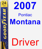 Driver Wiper Blade for 2007 Pontiac Montana - Premium