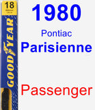 Passenger Wiper Blade for 1980 Pontiac Parisienne - Premium