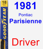 Driver Wiper Blade for 1981 Pontiac Parisienne - Premium