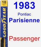 Passenger Wiper Blade for 1983 Pontiac Parisienne - Premium