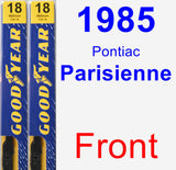 Front Wiper Blade Pack for 1985 Pontiac Parisienne - Premium