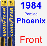 Front Wiper Blade Pack for 1984 Pontiac Phoenix - Premium