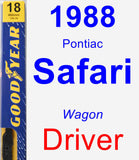 Driver Wiper Blade for 1988 Pontiac Safari - Premium