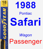 Passenger Wiper Blade for 1988 Pontiac Safari - Premium