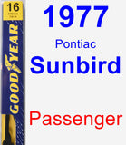 Passenger Wiper Blade for 1977 Pontiac Sunbird - Premium