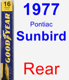 Rear Wiper Blade for 1977 Pontiac Sunbird - Premium