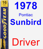 Driver Wiper Blade for 1978 Pontiac Sunbird - Premium