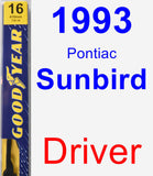 Driver Wiper Blade for 1993 Pontiac Sunbird - Premium