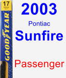 Passenger Wiper Blade for 2003 Pontiac Sunfire - Premium