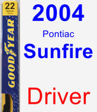 Driver Wiper Blade for 2004 Pontiac Sunfire - Premium