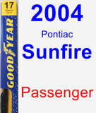 Passenger Wiper Blade for 2004 Pontiac Sunfire - Premium