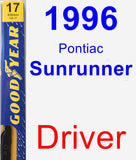 Driver Wiper Blade for 1996 Pontiac Sunrunner - Premium