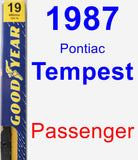 Passenger Wiper Blade for 1987 Pontiac Tempest - Premium