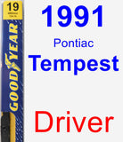 Driver Wiper Blade for 1991 Pontiac Tempest - Premium