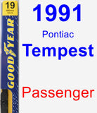 Passenger Wiper Blade for 1991 Pontiac Tempest - Premium