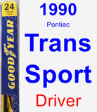 Driver Wiper Blade for 1990 Pontiac Trans Sport - Premium