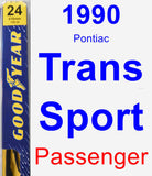 Passenger Wiper Blade for 1990 Pontiac Trans Sport - Premium