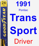 Driver Wiper Blade for 1991 Pontiac Trans Sport - Premium