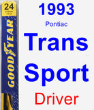 Driver Wiper Blade for 1993 Pontiac Trans Sport - Premium