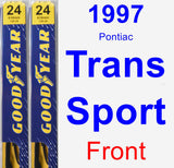 Front Wiper Blade Pack for 1997 Pontiac Trans Sport - Premium