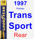 Rear Wiper Blade for 1997 Pontiac Trans Sport - Premium