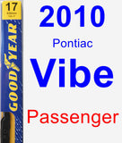 Passenger Wiper Blade for 2010 Pontiac Vibe - Premium