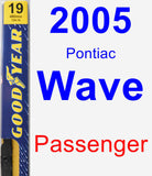 Passenger Wiper Blade for 2005 Pontiac Wave - Premium