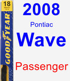 Passenger Wiper Blade for 2008 Pontiac Wave - Premium